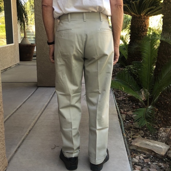 Timbercreek by Wrangler Tan Pleated Front Twill Slacks - Picture 2 of 7